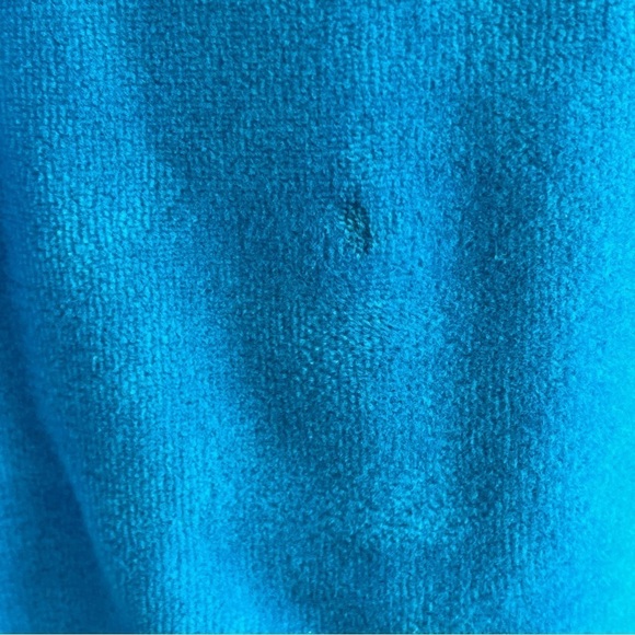 Vintage Xhilaration Velour Rainbow Elastic Blue Cropped Cargo Pajama Bottoms L - Picture 7 of 8